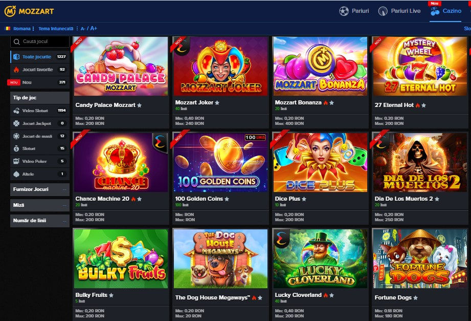 mozzart casino cel mai bun pentru pacanele
