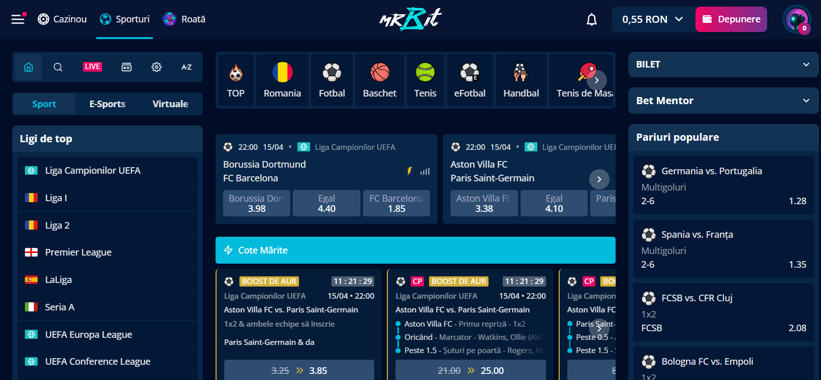 Pagina principală Mr Bit