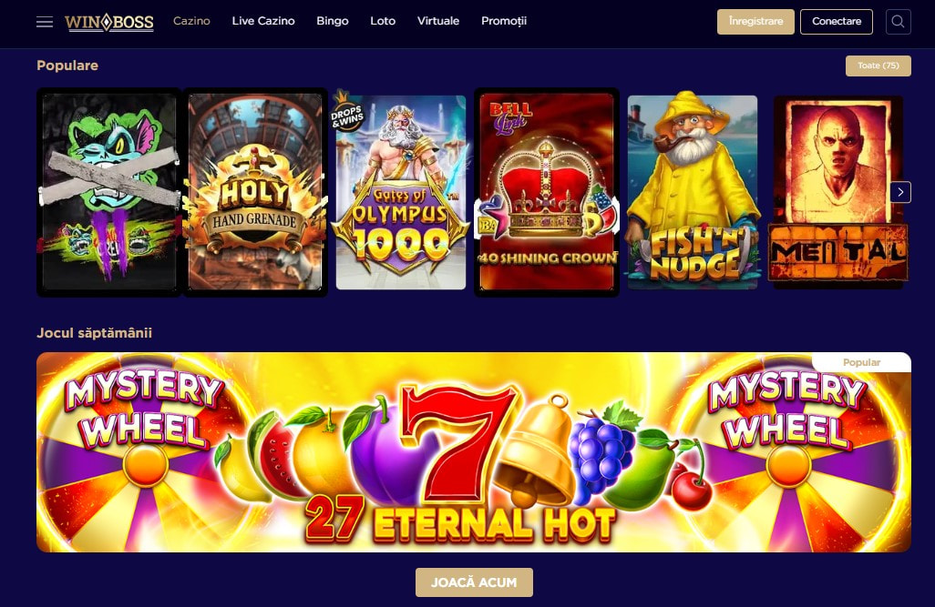 winboss casino cea mai buna oferta de joc